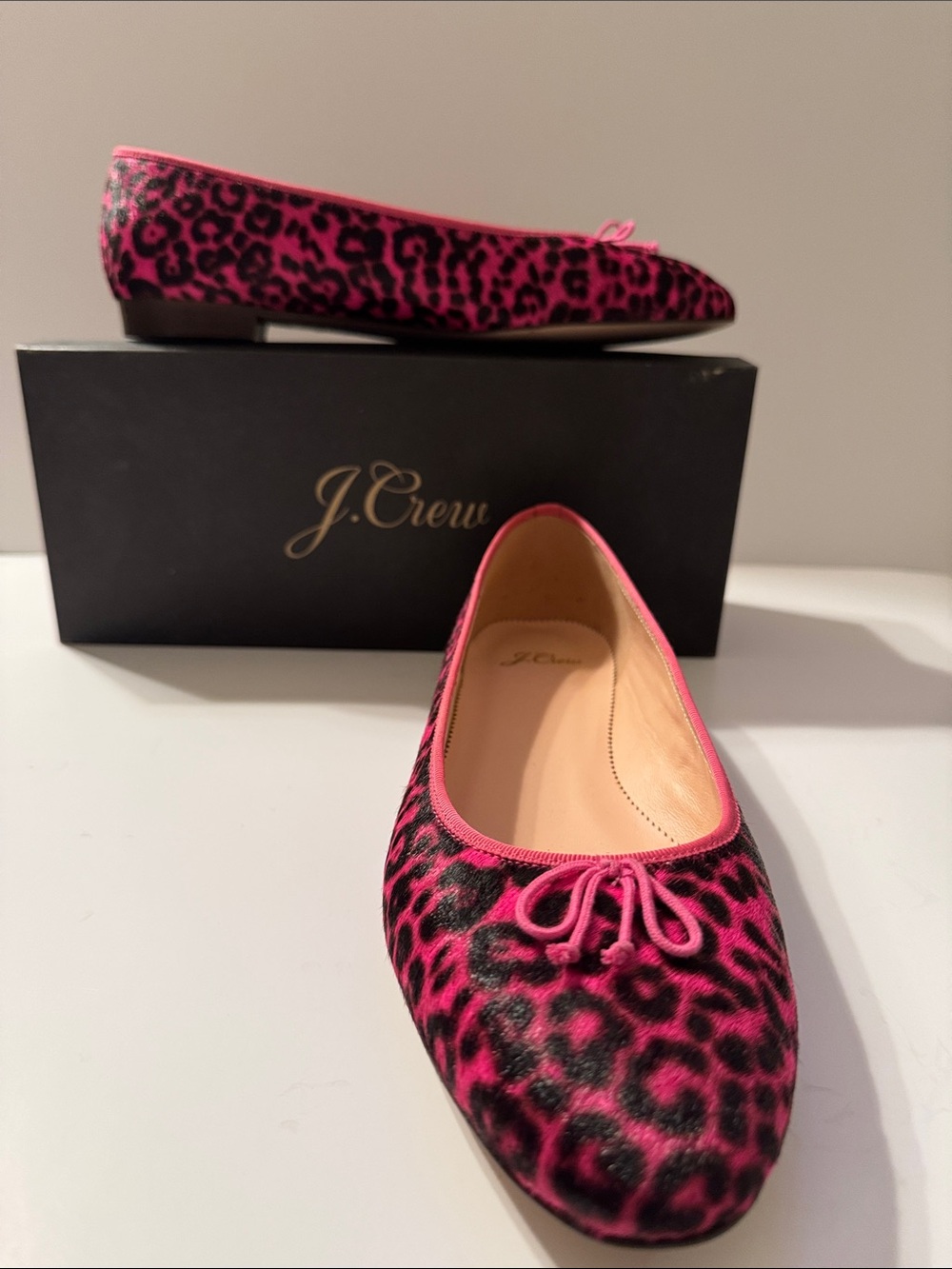 J Crew Spotted Peony Kiki Ballet Flats EUC 11M